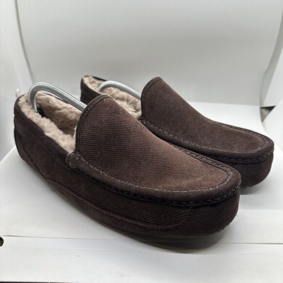Men UGG Ascott Corduroy II Stout Brown M/1125932 Size 11 US - Picture 1 of 14
